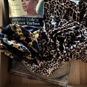 Set of two Luxury Top Knot Turban